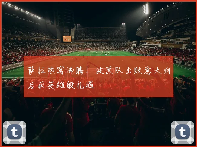 萨拉热窝沸腾！波黑队击败意大利后获英雄般礼遇